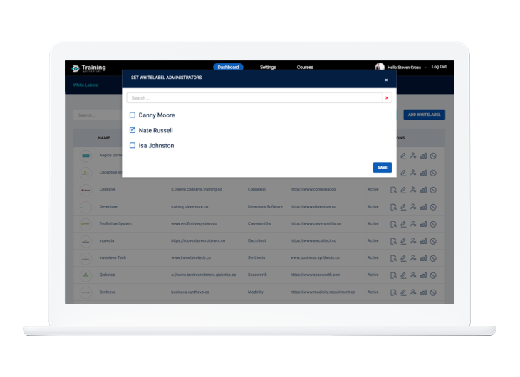 Multiple roles & permission levels deventure training setting up administrators for training